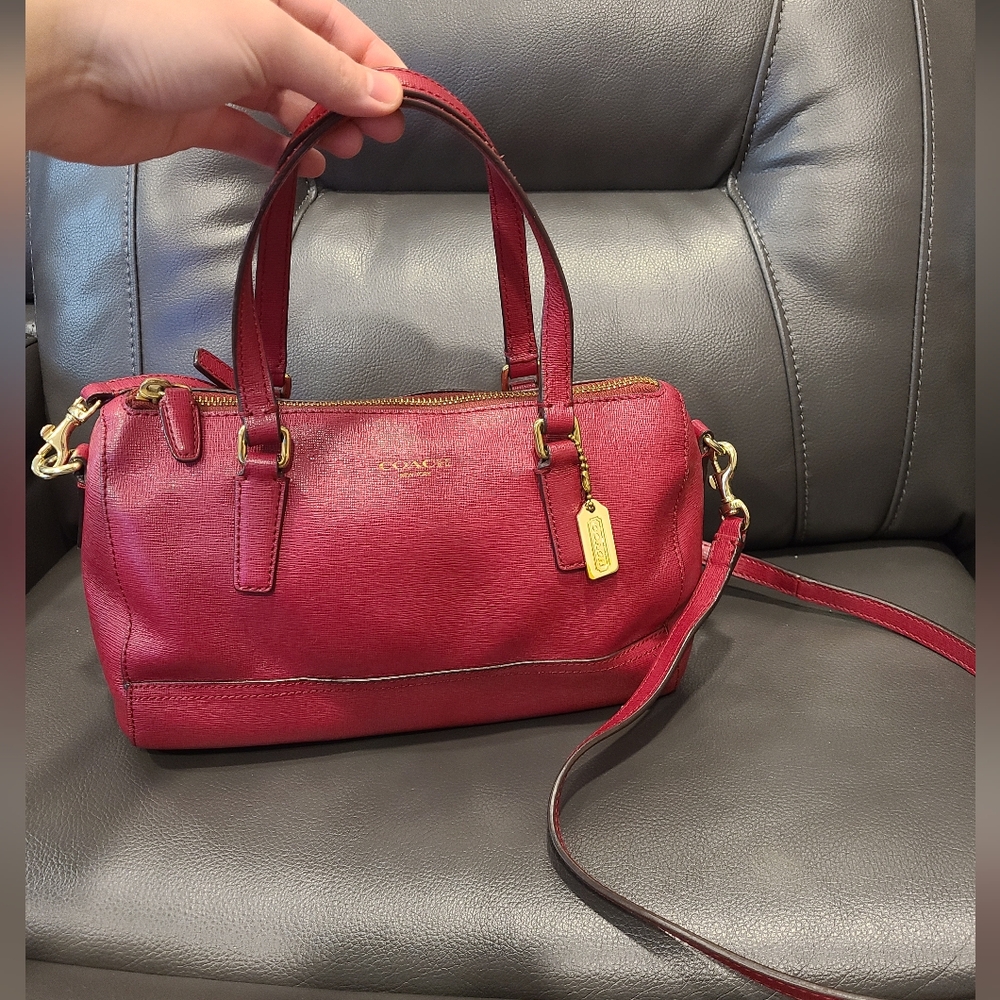Coach Red two way bag